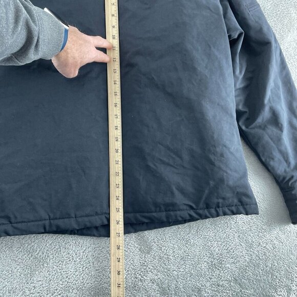 Woolrich Womens Black Outdoor Jacket With Sherpa Collar Plaid Lining 1857 - Picture 8 of 11